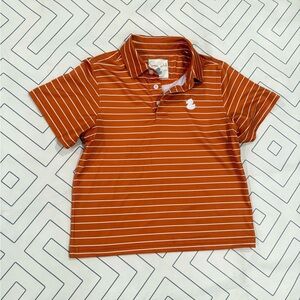 Summer Duck Burnt Orange Striped Polo